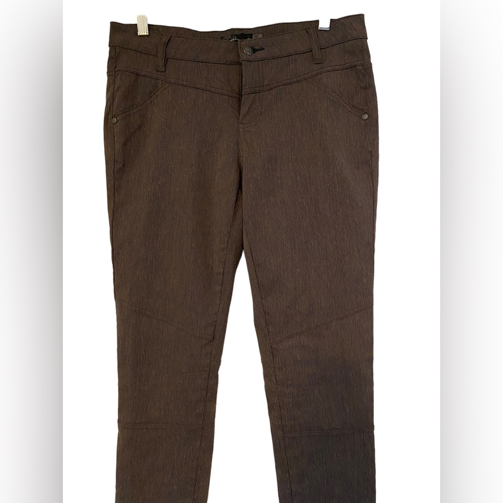PRANA Womens Tashia Charcoal Stretch Pants- 8 - Picture 2 of 6